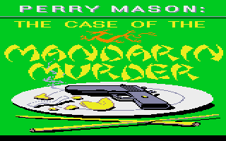 Perry Mason: The Case Of The Mandarin Murder title screen for Atari ST